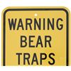 Image 3 : Warning Bear Trap Montana Game, Fish, & Parks Sign
