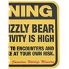 Image 3 : Grizzly Bear Warning Sign from Canada