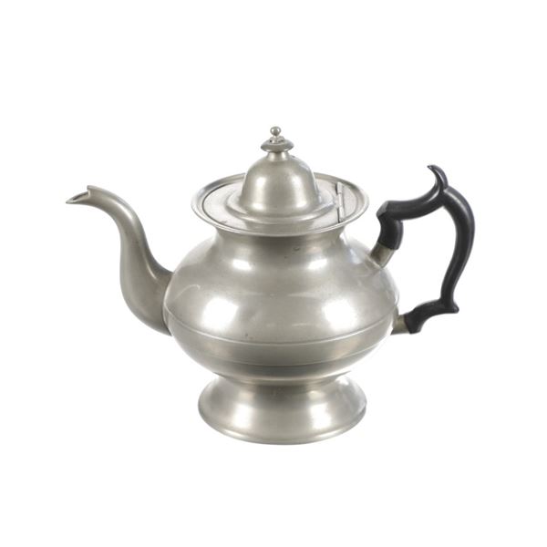 Boardman Warranted Pewter Teapot c. 1820-30s