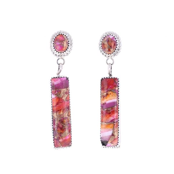 Navajo Jennifer Begay Mojave Turquoise Earrings