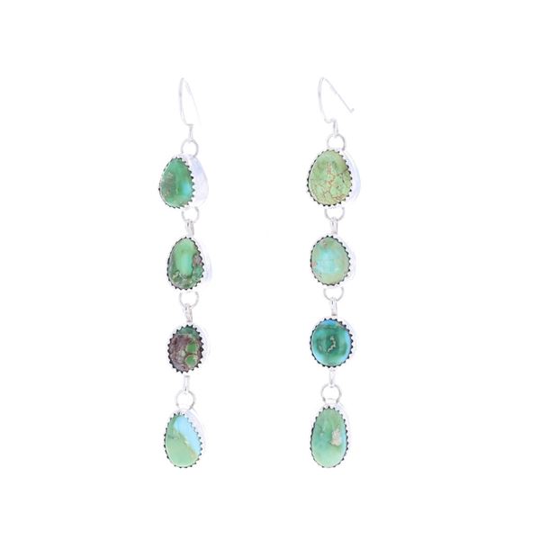 Navajo Silver Sierra Bella Turquoise Earrings