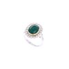 Image 1 : 4.09ct Emerald VS Diamond & 18k Two Tone Gold Ring