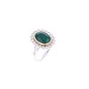 Image 3 : 4.09ct Emerald VS Diamond & 18k Two Tone Gold Ring