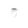 Image 5 : 4.09ct Emerald VS Diamond & 18k Two Tone Gold Ring