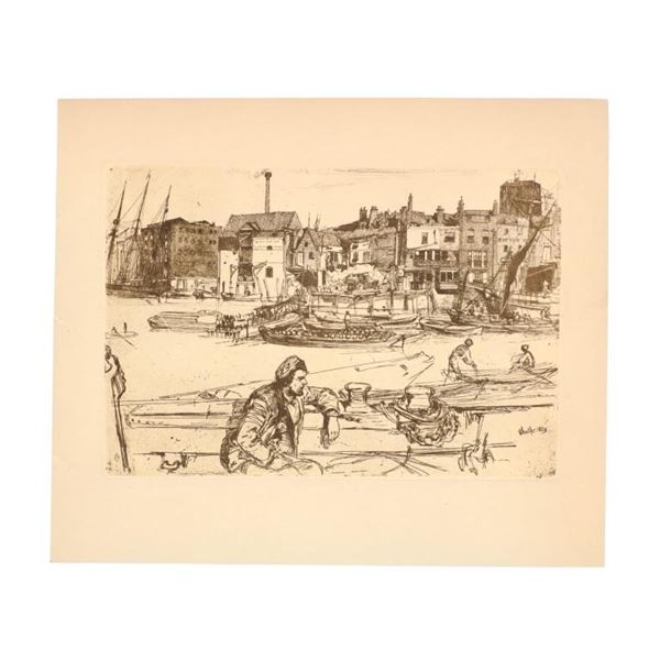 James McNeill Whistler 1834-1903 Plate Lithograph