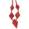 Image 14 : Orange & Red Jasper Polygonal Sphere Necklaces