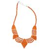 Image 9 : Orange & Red Jasper Polygonal Sphere Necklaces