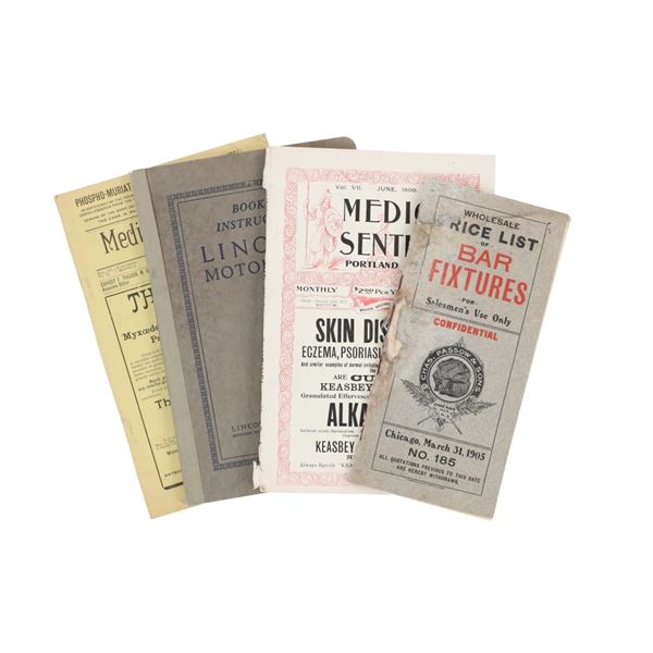 Catalogue Advertisements & Lincoln Books c. 1899-