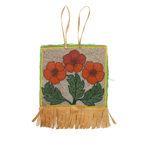 Ca. 1910-1930's Yakima / Nez Perce Beaded Flat Bag