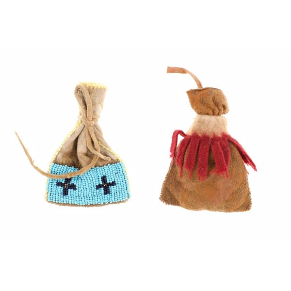 Northern Plains Beaded War Paint & Medicine Pouch