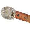 Image 11 : Texas Leather Belt and Silver Turquoise Buckle