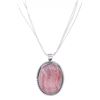 Image 2 : Navajo C. Tom Sterling Silver Rhodonite Necklace