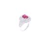 Image 5 : 2.32ct Ruby & VS1 Diamond PT950 Platinum Ring