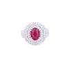 Image 6 : 2.32ct Ruby & VS1 Diamond PT950 Platinum Ring