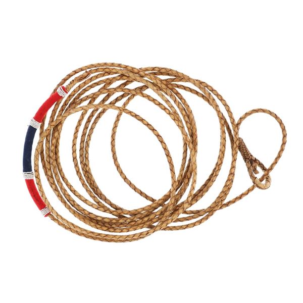 Blackfeet Beaded Braided Rawhide Lariat Rope