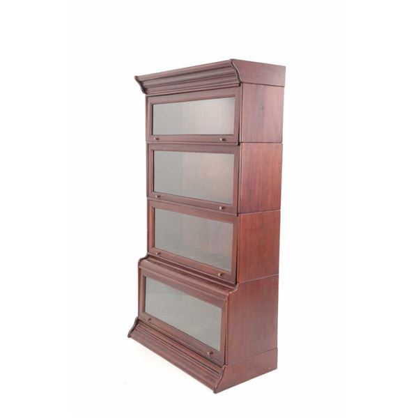 Mahogany Barrister Four Piece Cabinet Mid 1900s