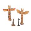 Image 1 : First Nations Pachena Indians Carved Totems c1980s
