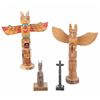 Image 2 : First Nations Pachena Indians Carved Totems c1980s