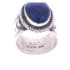 Image 7 : Navajo C. Tsosie Sterling Silver Lapis Lazuli Ring
