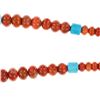 Image 4 : Red Jasper & Turquoise Graduated Necklace Earrings