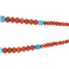 Image 7 : Red Jasper & Turquoise Graduated Necklace Earrings