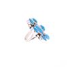 Image 4 : Navajo AR YAZ Sterling Silver Turquoise Ring