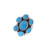 Image 7 : Navajo AR YAZ Sterling Silver Turquoise Ring