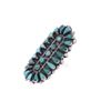 Image 10 : Zuni Needlepoint & Petit Point Turquoise Rings