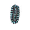 Image 9 : Zuni Needlepoint & Petit Point Turquoise Rings