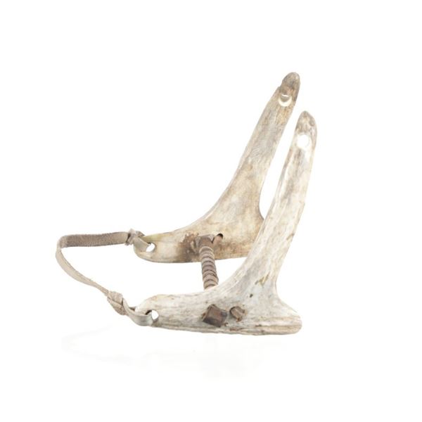 Plains Indian Elk Antler Tine Horse Straight Bit