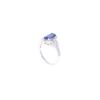 Image 5 : GIA Unheated Sapphire & VS2 Diamond Platinum Ring