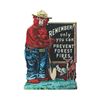 Image 1 : Smokey The Bear Embossed Polychrome Sign