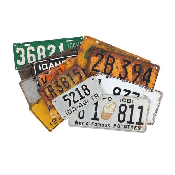 Original Idaho License Plates c. 1919-1954 (15)