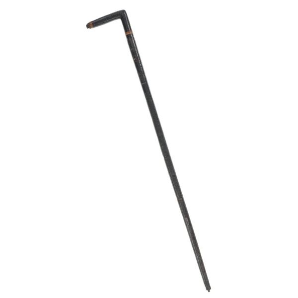 Antique Civil War Stacked Leather Plantation Cane