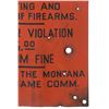 Image 5 : Montana Fish & Game Commission "No Hunting" Sign