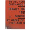 Image 6 : Montana Fish & Game Commission "No Hunting" Sign