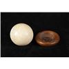 Image 10 : Solid Ivory Decorative or Billiard Balls 19th C.