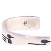 Image 3 : Navajo Sterling Silver Duck Shadowbox Bracelet