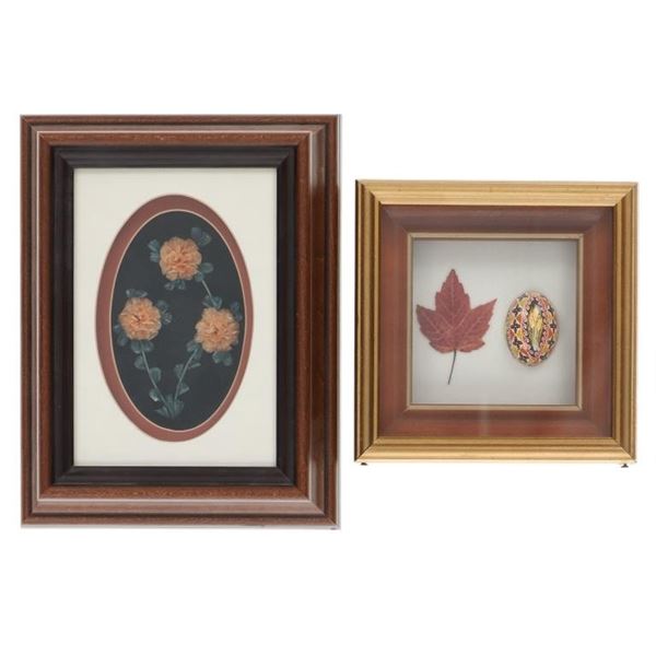 Framed Ukrainian Pysanky & Fish Scale Art (2)