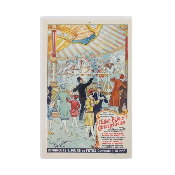L'Eden Palais Carrousel Salon Advertisement Poster