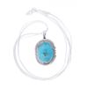 Image 1 : Navajo R. Sam Sterling Silver Turquoise Necklace