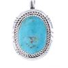 Image 4 : Navajo R. Sam Sterling Silver Turquoise Necklace