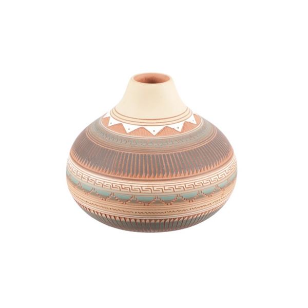 Navajo Venita Whitegoat Sgraffito Pottery Vessel