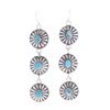 Image 1 : Navajo C Tsosie Sterling Silver Turquoise Earrings