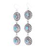 Image 2 : Navajo C Tsosie Sterling Silver Turquoise Earrings