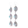 Image 3 : Navajo C Tsosie Sterling Silver Turquoise Earrings