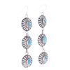 Image 4 : Navajo C Tsosie Sterling Silver Turquoise Earrings