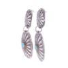 Image 5 : Navajo B. Slim Sterling Silver Turquoise Earrings