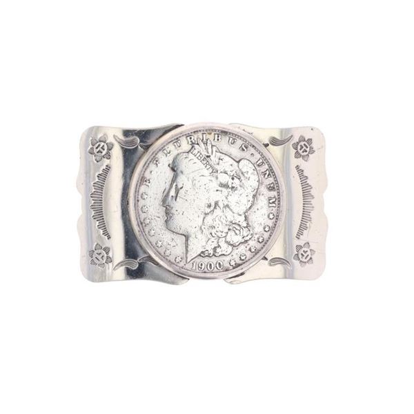 Bell Trading Post Nickel Silver Morgan Belt Buckle