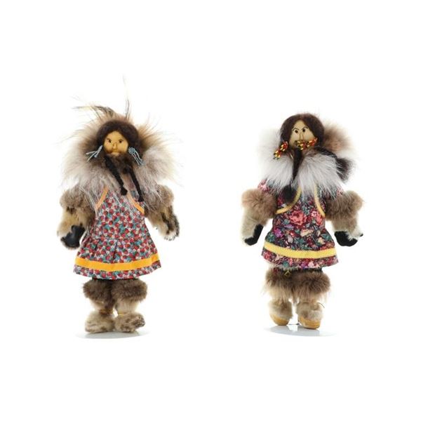 Inuit Eskimo Native American Dolls Mid/Late 1900s